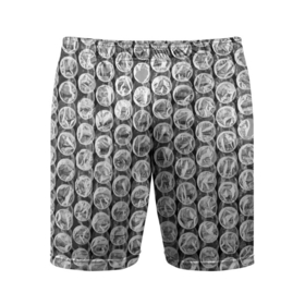 Мужские шорты спортивные с принтом Пупырка   текстура в Тюмени,  |  | 