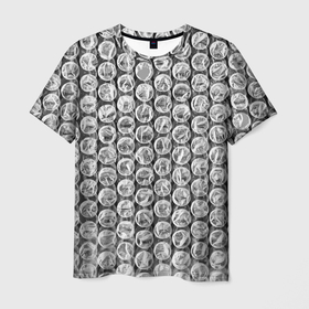 Мужская футболка 3D с принтом Пупырка   текстура в Тюмени, 100% полиэфир | прямой крой, круглый вырез горловины, длина до линии бедер | 