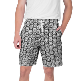 Мужские шорты 3D с принтом Пупырка   текстура в Тюмени,  полиэстер 100% | прямой крой, два кармана без застежек по бокам. Мягкая трикотажная резинка на поясе, внутри которой широкие завязки. Длина чуть выше колен | 