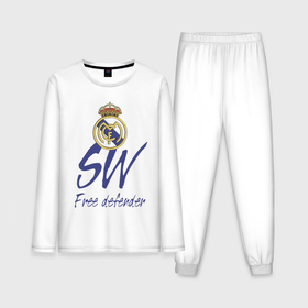 Мужская пижама хлопок (с лонгсливом) с принтом Real Madrid   Spain   sweeper в Белгороде,  |  | 