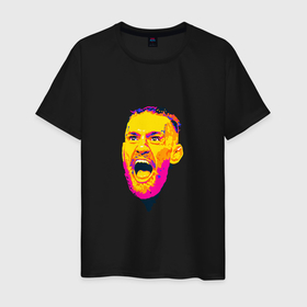 Мужская футболка хлопок с принтом Conor scream в Кировске, 100% хлопок | прямой крой, круглый вырез горловины, длина до линии бедер, слегка спущенное плечо. | Тематика изображения на принте: 