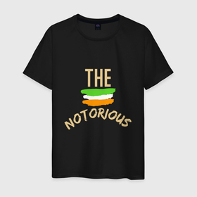 Мужская футболка хлопок с принтом The Notorious в Санкт-Петербурге, 100% хлопок | прямой крой, круглый вырез горловины, длина до линии бедер, слегка спущенное плечо. | 