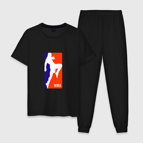 Мужская пижама хлопок с принтом MMA   Conor в Тюмени, 100% хлопок | брюки и футболка прямого кроя, без карманов, на брюках мягкая резинка на поясе и по низу штанин
 | 