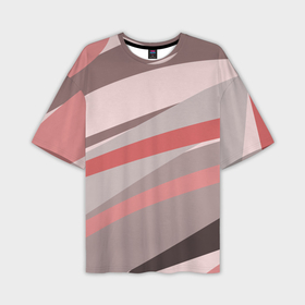 Мужская футболка oversize 3D с принтом Розовый берег в Кировске,  |  | Тематика изображения на принте: 