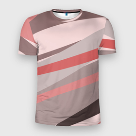 Мужская футболка 3D Slim с принтом Розовый берег в Кировске, 100% полиэстер с улучшенными характеристиками | приталенный силуэт, круглая горловина, широкие плечи, сужается к линии бедра | Тематика изображения на принте: 