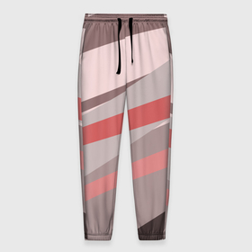Мужские брюки 3D с принтом Розовый берег в Тюмени, 100% полиэстер | манжеты по низу, эластичный пояс регулируется шнурком, по бокам два кармана без застежек, внутренняя часть кармана из мелкой сетки | 