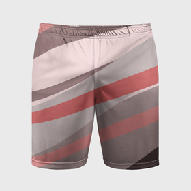 Мужские шорты спортивные с принтом Розовый берег в Кировске,  |  | Тематика изображения на принте: 