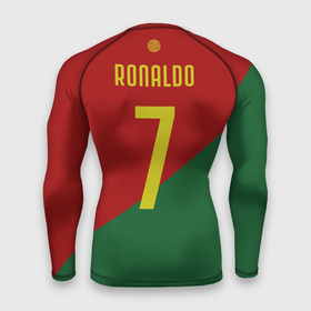 Мужской рашгард 3D с принтом Роналду сборная Португалии ,  |  | 