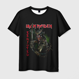 Мужская футболка 3D с принтом Iron Maiden Senjutsu samurai , 100% полиэфир | прямой крой, круглый вырез горловины, длина до линии бедер | Тематика изображения на принте: 
