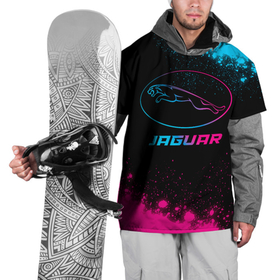 Накидка на куртку 3D с принтом Jaguar   neon gradient , 100% полиэстер |  | Тематика изображения на принте: 