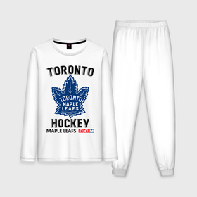 Мужская пижама хлопок (с лонгсливом) с принтом Торонто нхл ,  |  | 