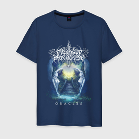Мужская футболка хлопок с принтом Fleshgod Apocalypse Oracles в Белгороде, 100% хлопок | прямой крой, круглый вырез горловины, длина до линии бедер, слегка спущенное плечо. | 