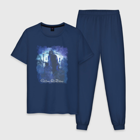 Мужская пижама хлопок с принтом Children Of Bodom Follow The Reaper в Екатеринбурге, 100% хлопок | брюки и футболка прямого кроя, без карманов, на брюках мягкая резинка на поясе и по низу штанин
 | 