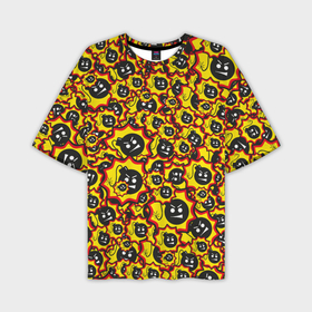 Мужская футболка oversize 3D с принтом Serious Sam logo pattern в Курске,  |  | 