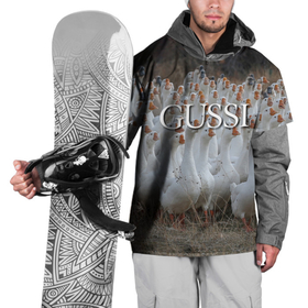 Накидка на куртку 3D с принтом Стая гусей   Gussi , 100% полиэстер |  | Тематика изображения на принте: 