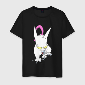 Мужская футболка хлопок с принтом Evil the cat   Червяк джим в Белгороде, 100% хлопок | прямой крой, круглый вырез горловины, длина до линии бедер, слегка спущенное плечо. | 