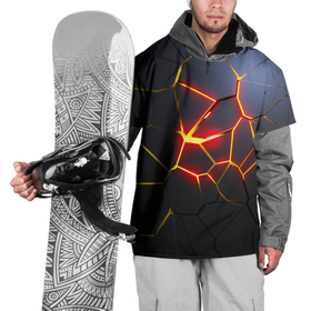 Накидка на куртку 3D с принтом Вулканическая активность , 100% полиэстер |  | 
