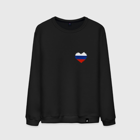 Мужской свитшот хлопок с принтом Россия всегда в сердце в Екатеринбурге, 100% хлопок |  | Тематика изображения на принте: 