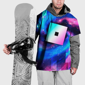 Накидка на куртку 3D с принтом Roblox неоновый космос , 100% полиэстер |  | 