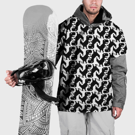 Накидка на куртку 3D с принтом Динозаврик   пиксельный паттерн в Тюмени, 100% полиэстер |  | 