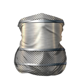 Бандана-труба 3D с принтом металлические полосы   текстура алюминия , 100% полиэстер, ткань с особыми свойствами — Activecool | плотность 150‒180 г/м2; хорошо тянется, но сохраняет форму | 