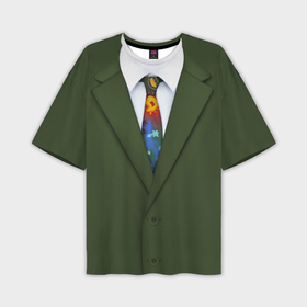 Мужская футболка oversize 3D с принтом Костюм с галстуком из игры Disco Elysium ,  |  | Тематика изображения на принте: 