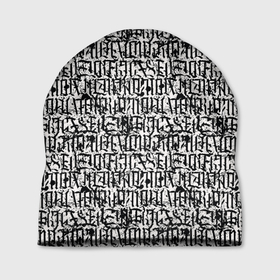 Шапка 3D с принтом Надпись готик в Тюмени, 100% полиэстер | универсальный размер, печать по всей поверхности изделия | 