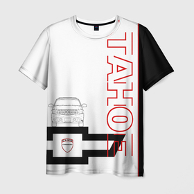 Мужская футболка 3D с принтом Tahoe club chevrolet , 100% полиэфир | прямой крой, круглый вырез горловины, длина до линии бедер | 