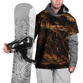Накидка на куртку 3D с принтом Абстрактные лиственные краски в Петрозаводске, 100% полиэстер |  | 