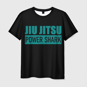 Мужская футболка 3D с принтом Jiu Jitsu Practice в Екатеринбурге, 100% полиэфир | прямой крой, круглый вырез горловины, длина до линии бедер | 