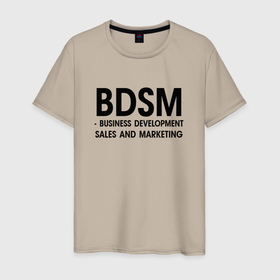 Мужская футболка хлопок с принтом Business Development Sales  Marketing в Тюмени, 100% хлопок | прямой крой, круглый вырез горловины, длина до линии бедер, слегка спущенное плечо. | 