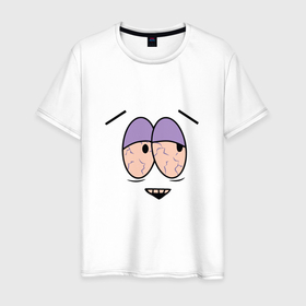 Мужская футболка хлопок с принтом Полотенчик арт в Петрозаводске, 100% хлопок | прямой крой, круглый вырез горловины, длина до линии бедер, слегка спущенное плечо. | 