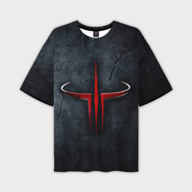 Мужская футболка oversize 3D с принтом Quake 3 arena в Тюмени,  |  | 