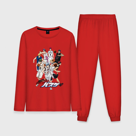 Мужская пижама хлопок (с лонгсливом) с принтом Персонажи баскетбол Куроко в Санкт-Петербурге,  |  | 