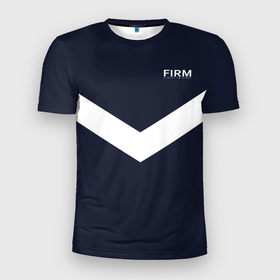 Мужская футболка 3D Slim с принтом Always in sports   FIRM в Белгороде, 100% полиэстер с улучшенными характеристиками | приталенный силуэт, круглая горловина, широкие плечи, сужается к линии бедра | 