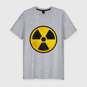 Мужская футболка хлопок Slim с принтом Nuclear в Петрозаводске, 92% хлопок, 8% лайкра | приталенный силуэт, круглый вырез ворота, длина до линии бедра, короткий рукав | 