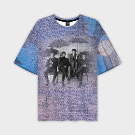 Мужская футболка OVERSIZE 3D с принтом The Beatles   Liverpool   England в Кировске,  |  | 