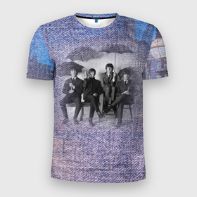 Мужская футболка 3D Slim с принтом The Beatles   Liverpool   England в Санкт-Петербурге, 100% полиэстер с улучшенными характеристиками | приталенный силуэт, круглая горловина, широкие плечи, сужается к линии бедра | 