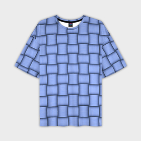 Мужская футболка oversize 3D с принтом Фиолетовое ленточное плетение в Кировске,  |  | Тематика изображения на принте: 