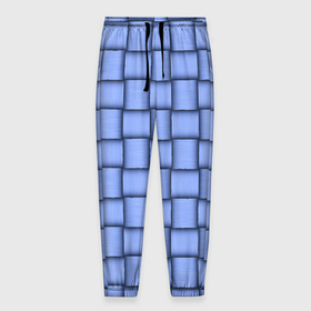 Мужские брюки 3D с принтом Фиолетовое ленточное плетение в Кировске, 100% полиэстер | манжеты по низу, эластичный пояс регулируется шнурком, по бокам два кармана без застежек, внутренняя часть кармана из мелкой сетки | 