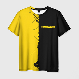 Мужская футболка 3D с принтом Arasaka corporation в Петрозаводске, 100% полиэфир | прямой крой, круглый вырез горловины, длина до линии бедер | 