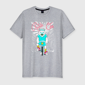 Мужская футболка хлопок Slim с принтом Еду по жизни на велосипеде в Екатеринбурге, 92% хлопок, 8% лайкра | приталенный силуэт, круглый вырез ворота, длина до линии бедра, короткий рукав | 