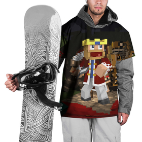 Накидка на куртку 3D с принтом Minecraft   warrior   video game   sword в Тюмени, 100% полиэстер |  | Тематика изображения на принте: 
