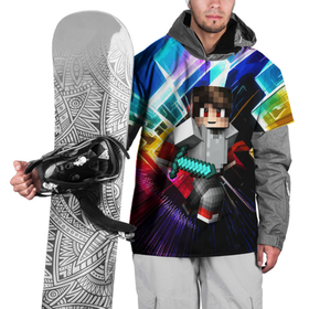 Накидка на куртку 3D с принтом Minecraft   warrior   sword в Тюмени, 100% полиэстер |  | Тематика изображения на принте: 