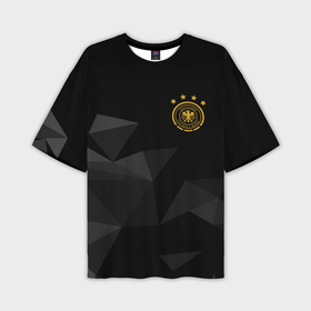 Мужская футболка OVERSIZE 3D с принтом Сборная Германии треугольники ,  |  | 