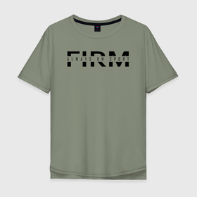 Мужская футболка хлопок Oversize с принтом FIRM   Always in sports в Белгороде, 100% хлопок | свободный крой, круглый ворот, “спинка” длиннее передней части | 