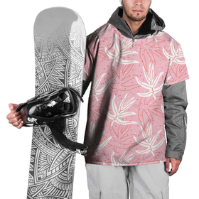 Накидка на куртку 3D с принтом Листья экзотические скетч в Санкт-Петербурге, 100% полиэстер |  | 