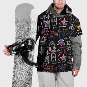 Накидка на куртку 3D с принтом Шпаргалка по физике на доске в Тюмени, 100% полиэстер |  | Тематика изображения на принте: 
