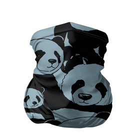 Бандана-труба 3D с принтом Panda summer song в Кировске, 100% полиэстер, ткань с особыми свойствами — Activecool | плотность 150‒180 г/м2; хорошо тянется, но сохраняет форму | 
