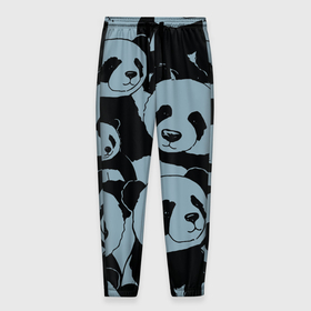 Мужские брюки 3D с принтом Panda summer song , 100% полиэстер | манжеты по низу, эластичный пояс регулируется шнурком, по бокам два кармана без застежек, внутренняя часть кармана из мелкой сетки | Тематика изображения на принте: 